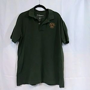 Disney Pirate's of the Caribbean Green Polo Medium